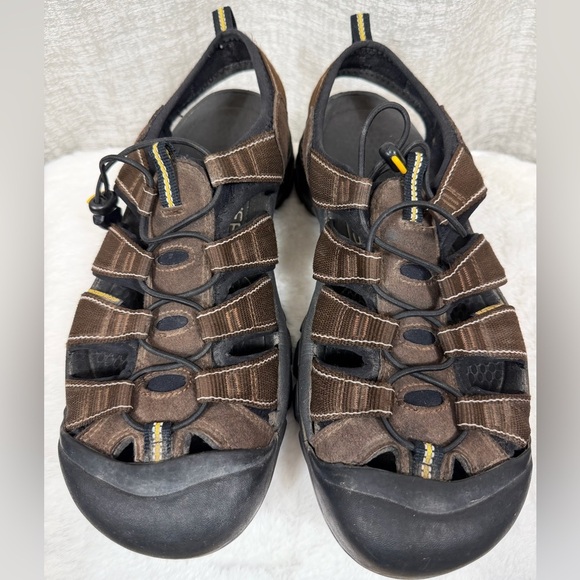 KEEN Men’s Size 12 Waterproof Sandals Brown Closed Toe Hiking Sh - Picture 2 of 8